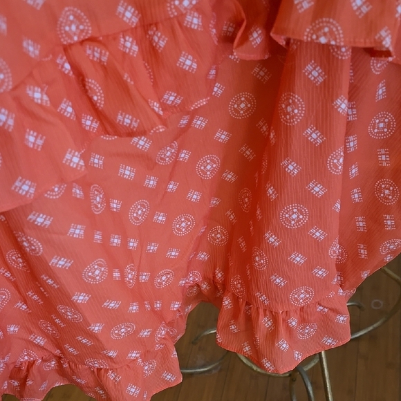 Orange Tiered Ruffled Maxi Sundress - Picture 7 of 9